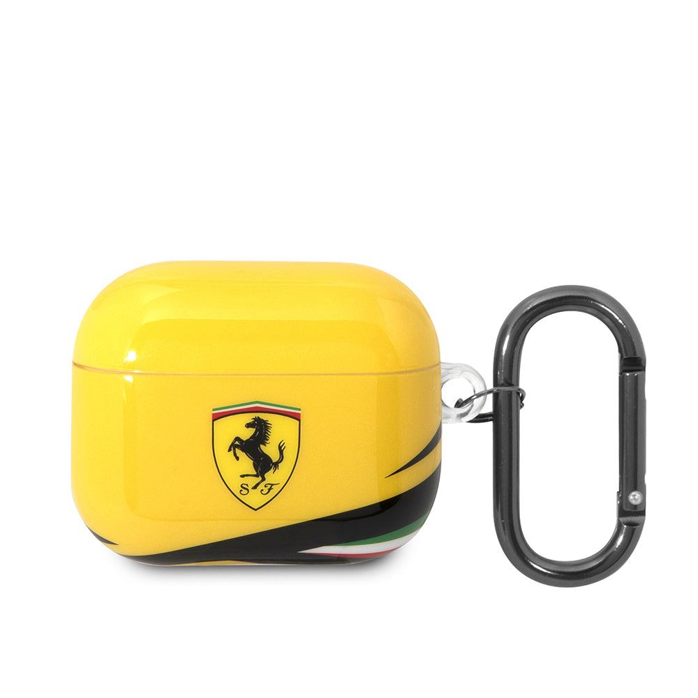 Ferrari Airpods 3.Nesil Orjinal Lisanslı IML Baskılı Klasik Logolu TPU Kılıf Ferrari Airpods 3.Nesil Orjinal Lisanslı IML Baskılı Klasik Logolu TPU Kılıf